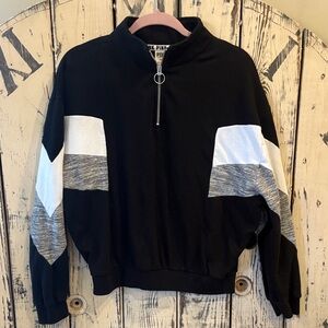 Victoria's Secret Black and White Sweatshirt